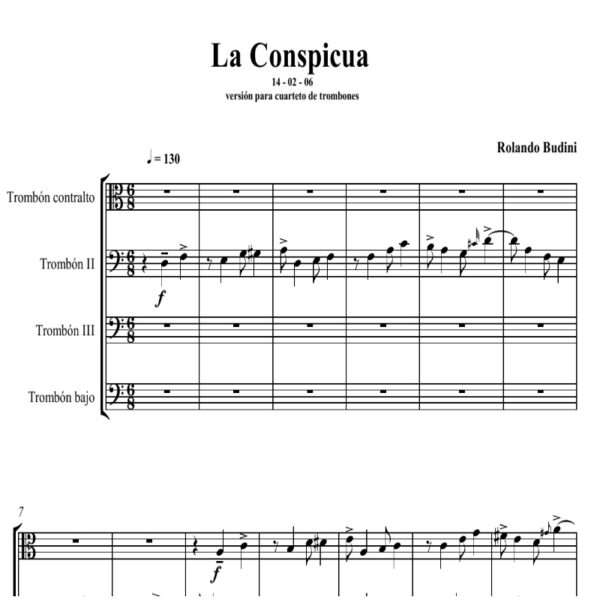 La conspicua (Trombones ATTB)